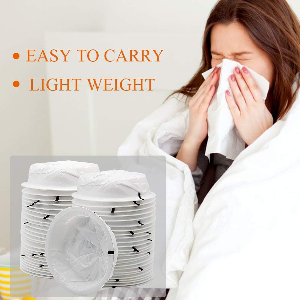 Buy now ATDAWN 50 Pack Emesis Bag, Disposable Vomit Bags, Aircraft & Car Sickness Bag, Nausea Bags for Travel Motion Sickness (White) at indiglob india