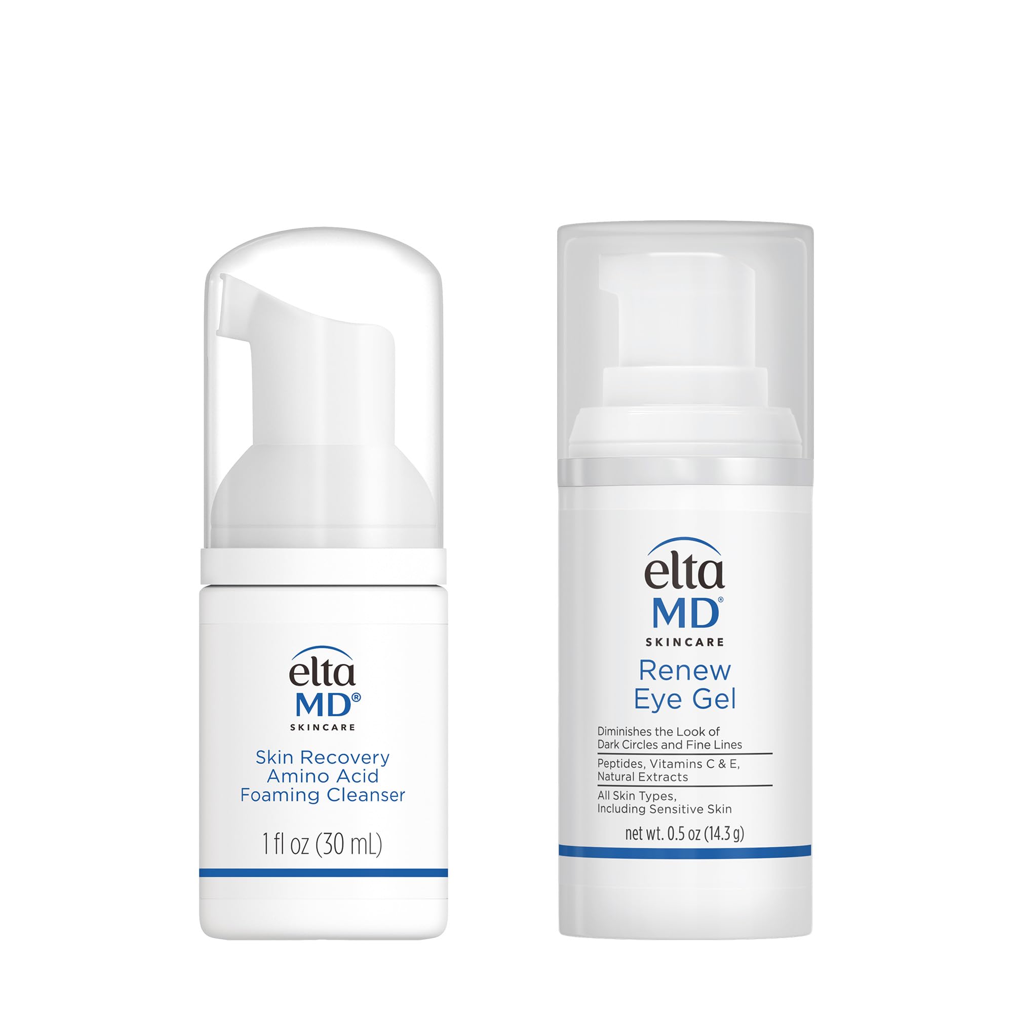 EltaMD Skin Recovery Amino Acid Foaming Face Wash, Fragrance-Free | Gentle Cleanser For Sensitive Skin, Removes Makeup And Sunscreen, Reduces Facial Redness, Non-comedogenic