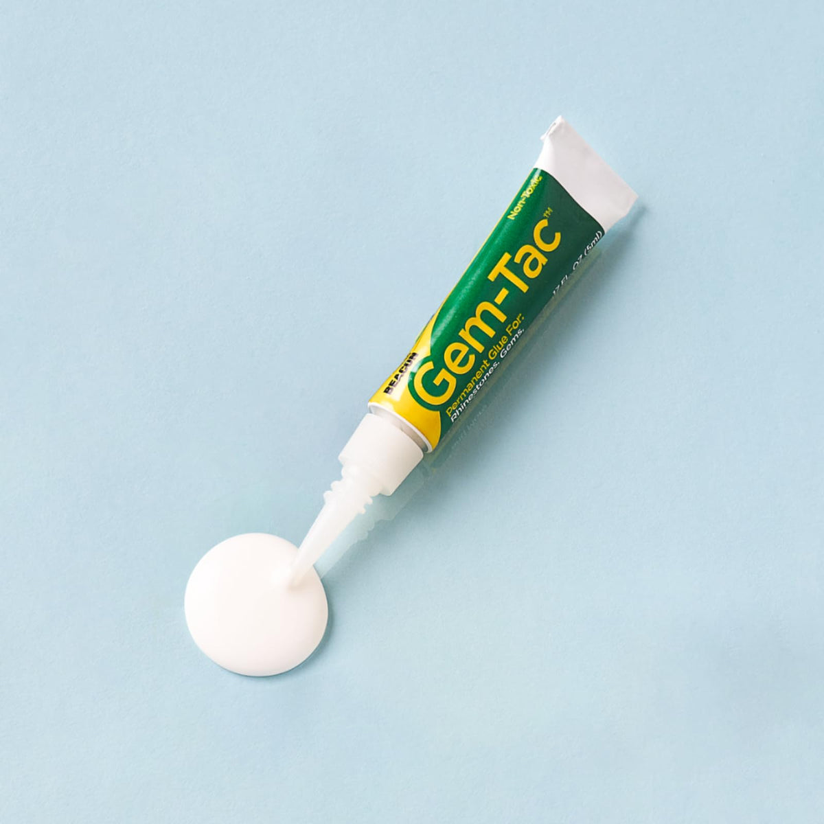 Beacon Gem-Tac Permanent Glue for Embellishing, MINI 3 Pack, 0.51 FL OZ Total, Clear