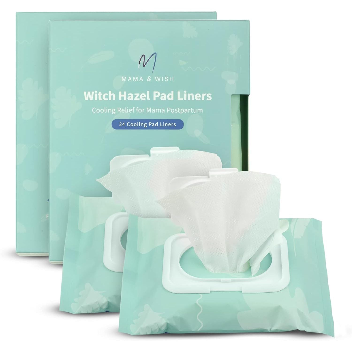 Buy now Mama & Wish Witch Hazel Pad Liners for Postpartum Care (24 Count) | Full-Length Cooling Perineal Pads Liner | Postpartum Essentials | Ice Pads Postpartum Liner - Witch Hazel Pads for Postpartum Care 2 Pack at indiglob india