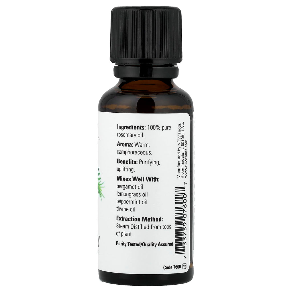 Buy now NOW Essential Oils, Rosemary Oil, Purifying Aromatherapy Scent, Steam Distilled, 100% Pure, Vegan, 1-Ounce at indiglob india