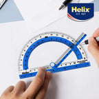 Helix - Swing arm Protractor - 180 Degree - Transparent