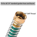 Garden Hose Extension Adapter, Hose Kink Protector with Coil Spring, 2 Pack