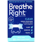 Buy now Breathe Right Nasal Strips Clear For Sensitive Skin Large 30 Each Default at indiglob india