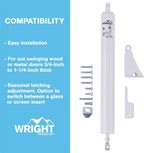 Buy now Wright Products - Standard Duty Pneumatic Screen and Storm Door Closer, White at indiglob india