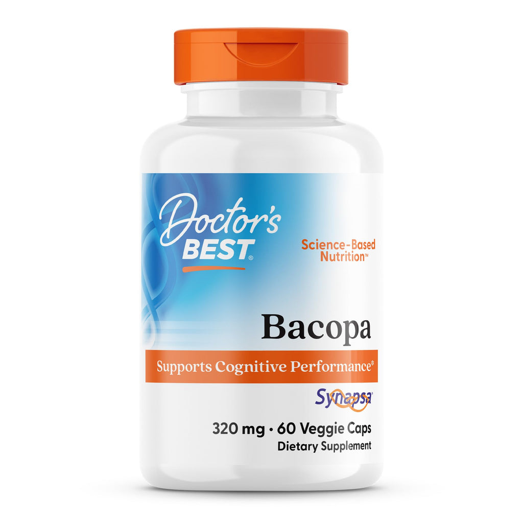 Doctor's BEST Bacopa Capsules, Memory & Focus Support, Vegan, 60 Veg Caps