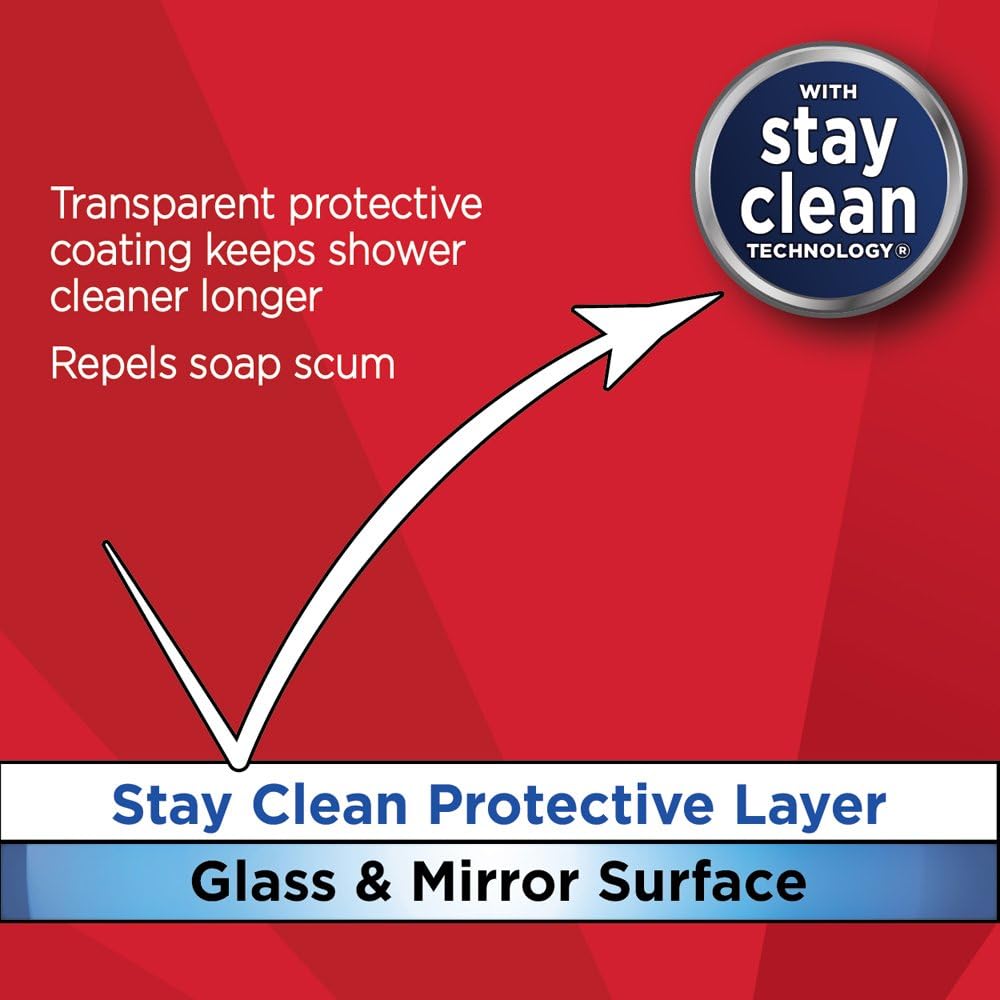 MAGIC Shower Glass and Mirror Cleaner Spray Bundle, Fog & Streak Free, Removes Soap Scum, Rust Stains, Fingerprints, Dirt, and Hard Water, Perfect for Shower Doors, Window, Glass Surfaces, 28 Fl Oz