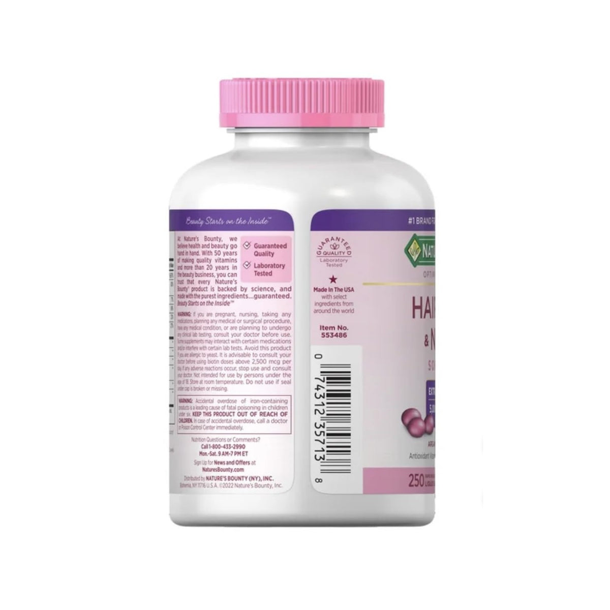 Nature's Bounty Hair, Skin and Nails, 250 Softgels (2 Pack)