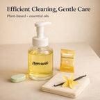 Flowcheer foaming hand soap refill with essential oils, available online. Enjoy efficient cleaning with gentle care.