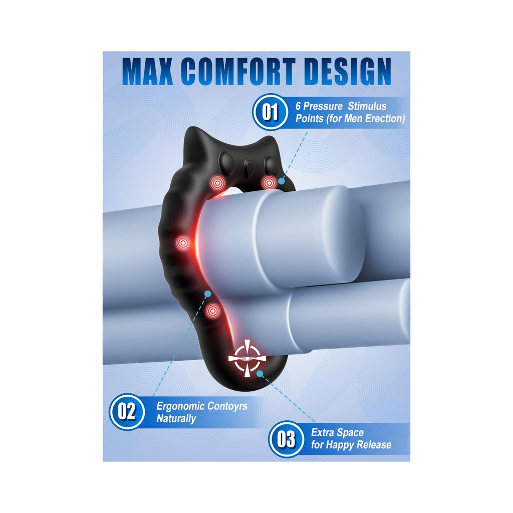 Adults Sex Toys Penis Ring, 3 Pack Premium Silicone Cock Rings for Men with Solid Performance for Extended Stamina, Cockring Sexual Stimulation Device Couples Sex Toys
