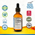 Buy now Natural Path Silver Wings Colloidal Silver Liquid - Enhanced Immune Support Supplement - 250ppm (1250mcg) - 2oz Dropper at indiglob india