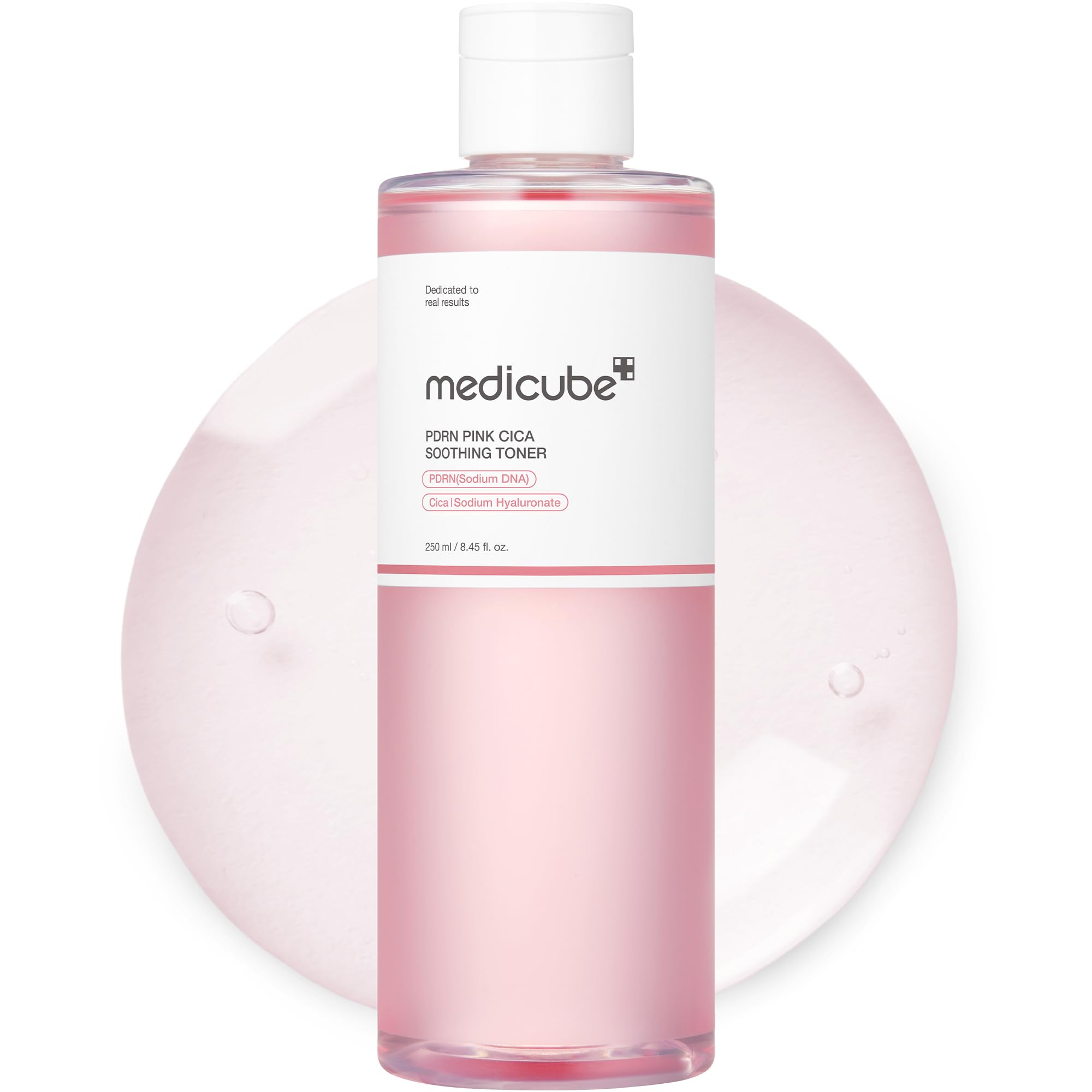medicube PDRN Toner Rose PDRN Peptide Toner | Lightweight & Watery Toner with Rose PDRN, Peptides, Niacinamide - For Soothing & Calming, Korean Skincare, 8.45 fl.oz