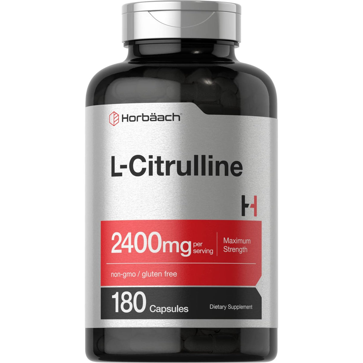 Horbaach L Citrulline Supplement for Men and Women | 2400 mg | 180 Capsules