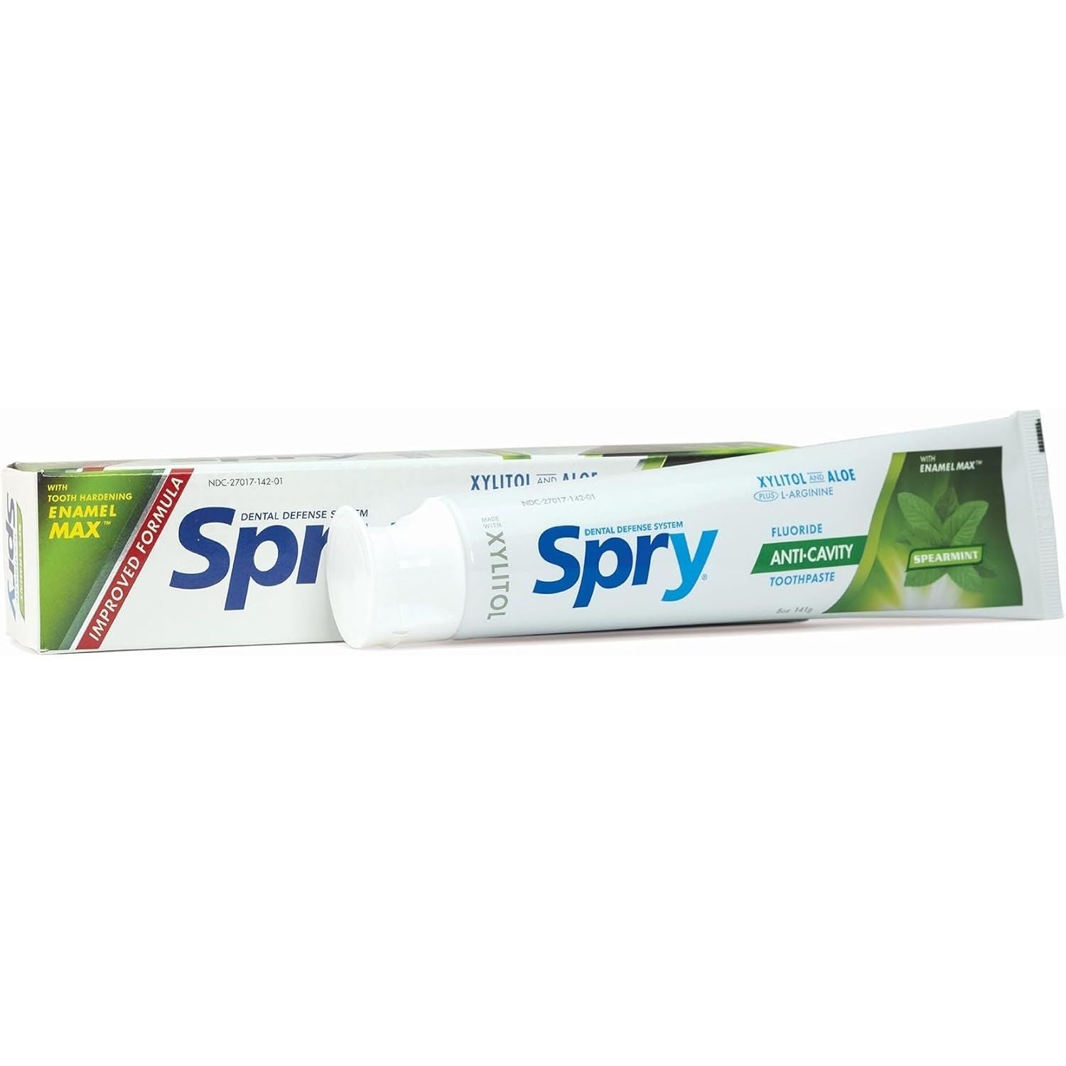 Buy now Spry Natural Xylitol Toothpaste 5oz for Adults and Kids with Fluoride, Gentle for Sensitive Teeth Whitening and Remineralizing, Breath Freshening, Mouth Moisturizing, Spearmint (Pack of 1) 5 Ounce (Pack of 2) Spearmint (With Fluoride) at indiglob india