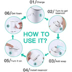 Buy now LAOPAO Soap Dispenser, Automatic Foaming Hand Soap Dispenser Touchless Rechargeable Bathroom Countertop Soap Pump for Kids Xmas Gift 300ml at indiglob india