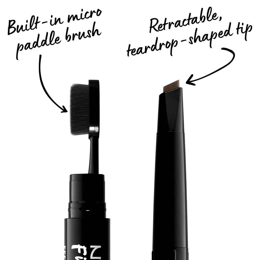 Buy now NYX PROFESSIONAL MAKEUP Fill & Fluff Eyebrow Pomade Pencil - Ash Brown (Pack Of 2) at indiglob india