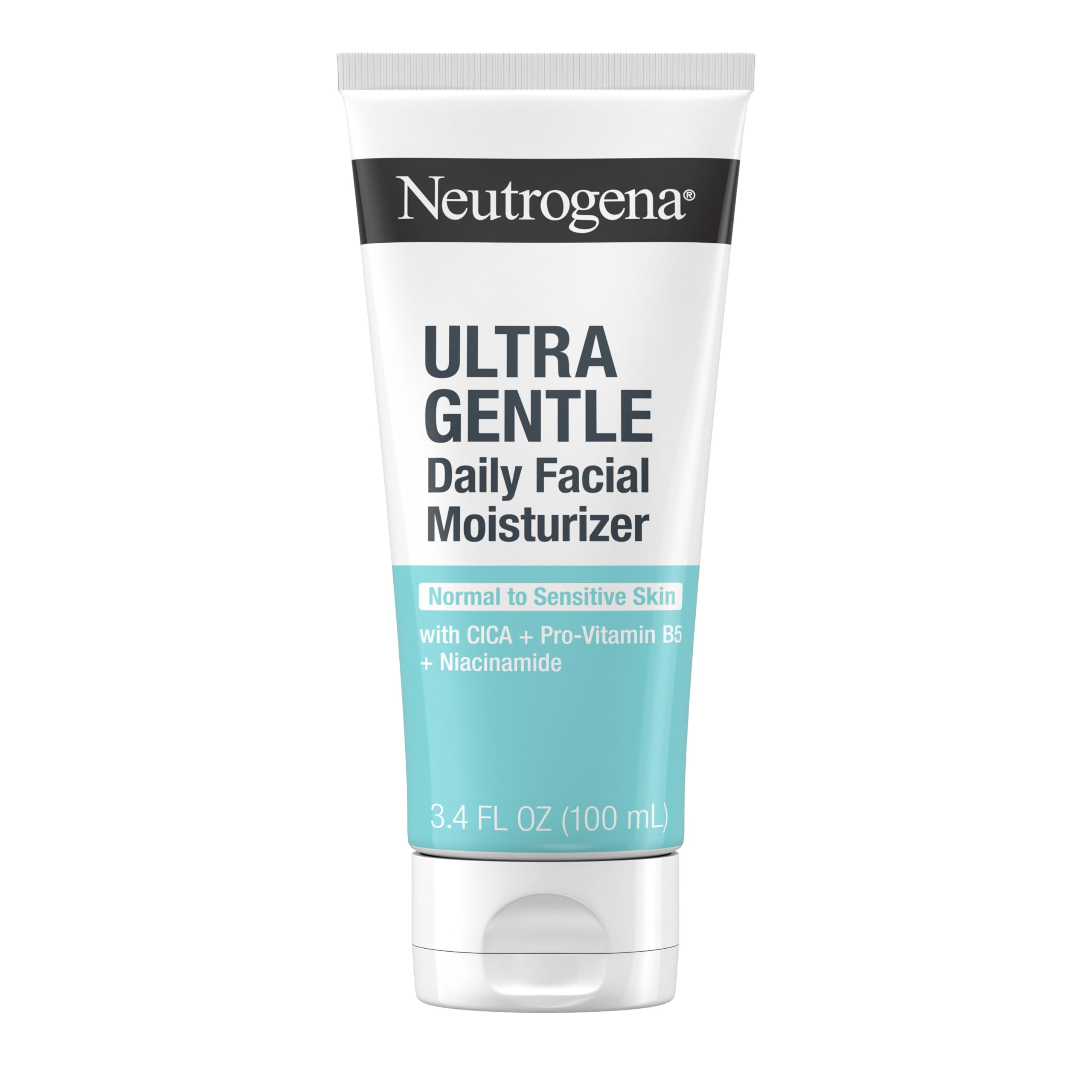 Neutrogena Ultra Gentle Daily Face Moisturizer, Fragrance-Free, 3.4 fl. oz | Suitable for Sensitive Skin, Vitamin B3, Pro-Vitamin B5, Vitamin E, Hydrating Moisturizer