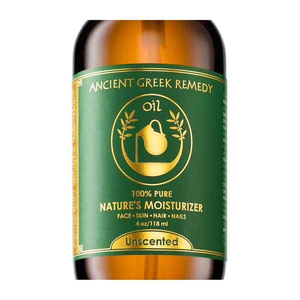Ancient Greek Remedy Face Oil for Dry Skin - Organic Unscented Anti-Aging Facial Serum - Jojoba, Rosehip, Almond, Olive, Vitamin E - Fast Absorbing Hydrating Body Moisturizer for Women & Men 4 oz