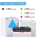 202A M281fdw Toner Cartridges for HP 202 202X CF500A CF500X 4 Pack