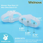Buy now Welnove Pack of 12 Bunion Corrector, Toe Separators with 2 Loops, Big Toe Spacer Suitable for Bunion and Overlap Toe (White) at indiglob india