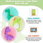 Buy now Hilph Kids Ice Packs for Boo Boos, Toddler Dinosaur Ice Pack Reusable Childrens Boo Boo Buddy Hot Cold Gel Packs for Kids Injuries, Pain Relief, Bumps & Bruises, Breastfeeding, Lunch Box (3 Packs) at indiglob india