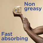 Vaseline Radiant X Deep Nourishment Body Cream 100% Pure Shea Butter, Coconut Oil, Vitamin C, & Peptides 10 oz (Pack of 6)