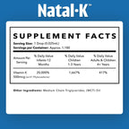 Dr. Green Mom Natal K Oral Vitamin K1 Drops for Newborns | Organic Phytonadione in MCT Oil | Natural VIT K for Babies to Support Blood Clotting