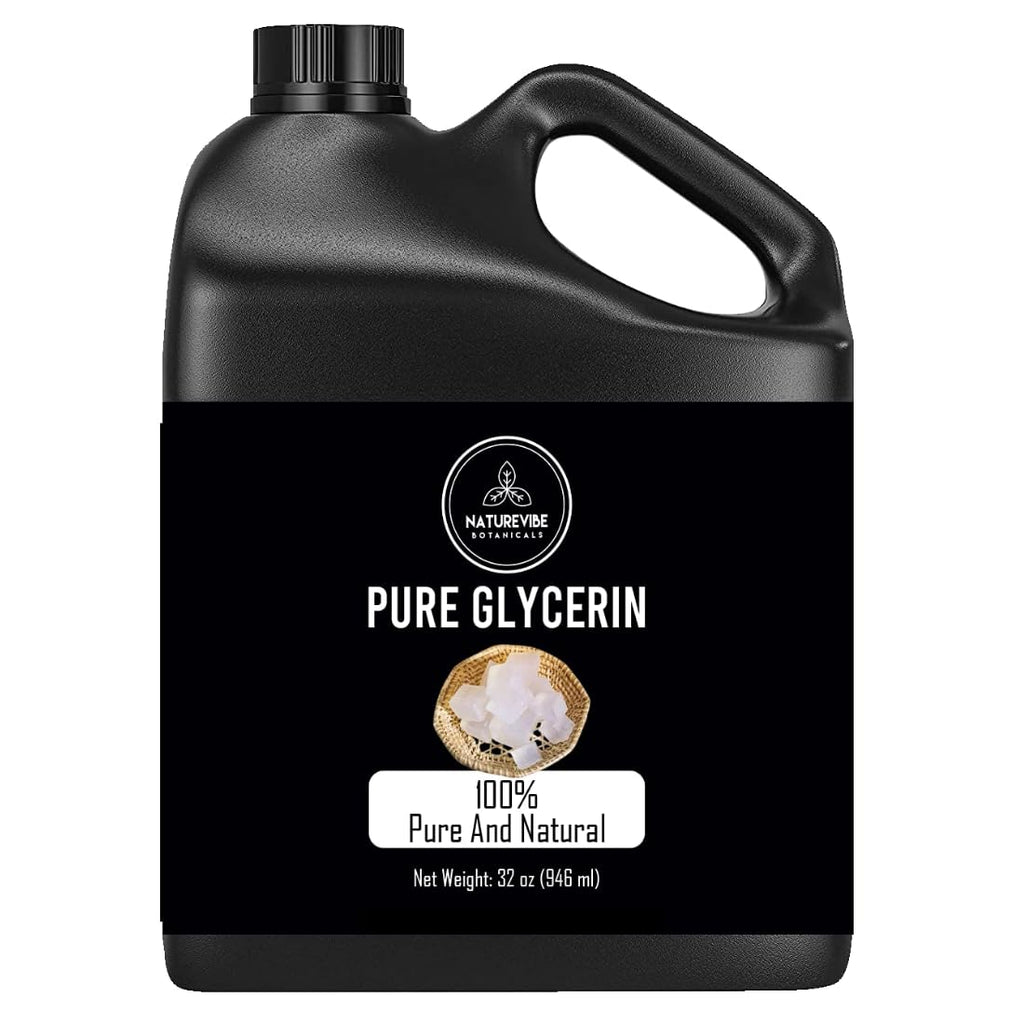 Buy now Naturevibe Botanicals Glycerine Liquid Oil 32 Ounces | 100% Pure and Natural | Great for Skin Care and Hair Care at indiglob india