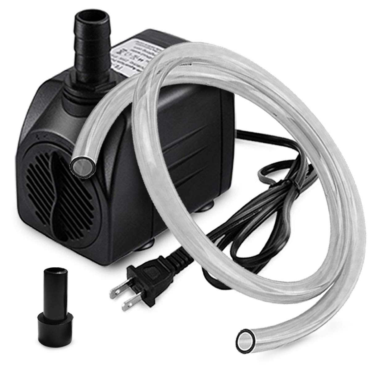 PULACO 160GPH Small Submersible Water Pump with 3.3 ft Tubing