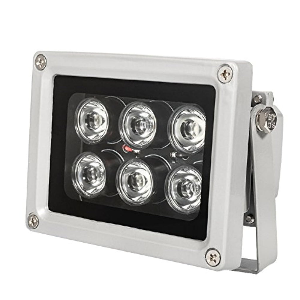 Buy now Infrared Illuminator, 850nm 6 LEDs 130 Feet 60 Degree Wide Angle IR Illuminator for Night Vision,Waterproof LED Infrared Light for CCTV Camera, Security Camera, No Power Adapter at indiglob india