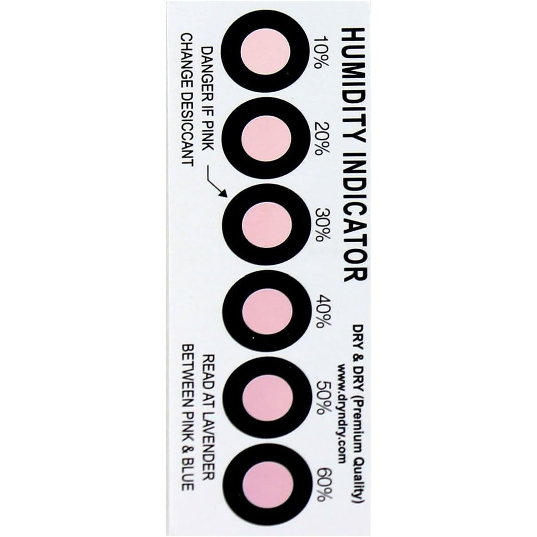Buy now Premium Humidity Indicator Cards 20 Pack(Reusable) - 10-60% 6 Spot(20 Cards) at indiglob india