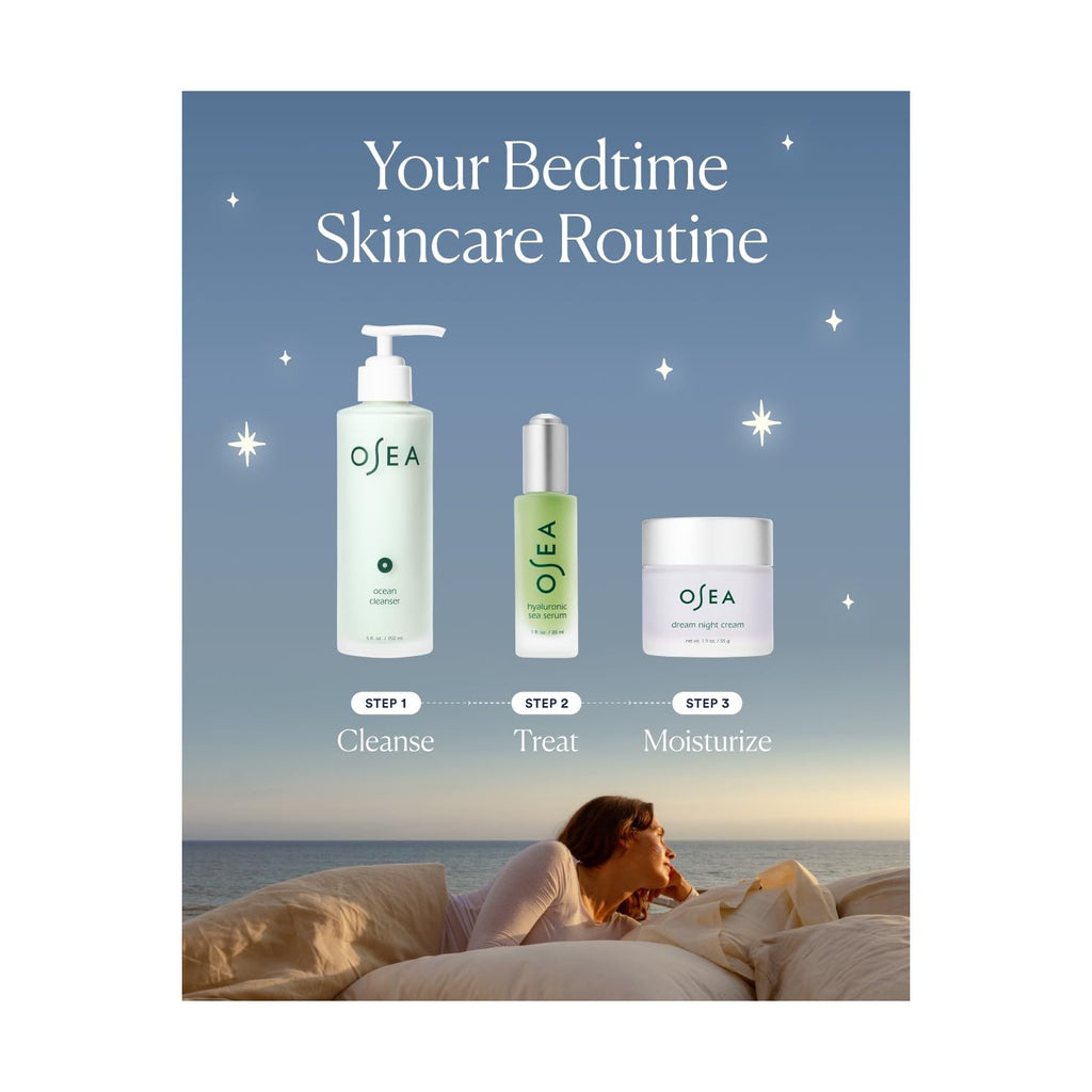 OSEA Dream Night Cream with Bio-Retinol - Anti-Aging Hydrating Face Cream with Algae-Derived Bio Retinol - Plumps, Firms, & Smooths Line and Wrinkles