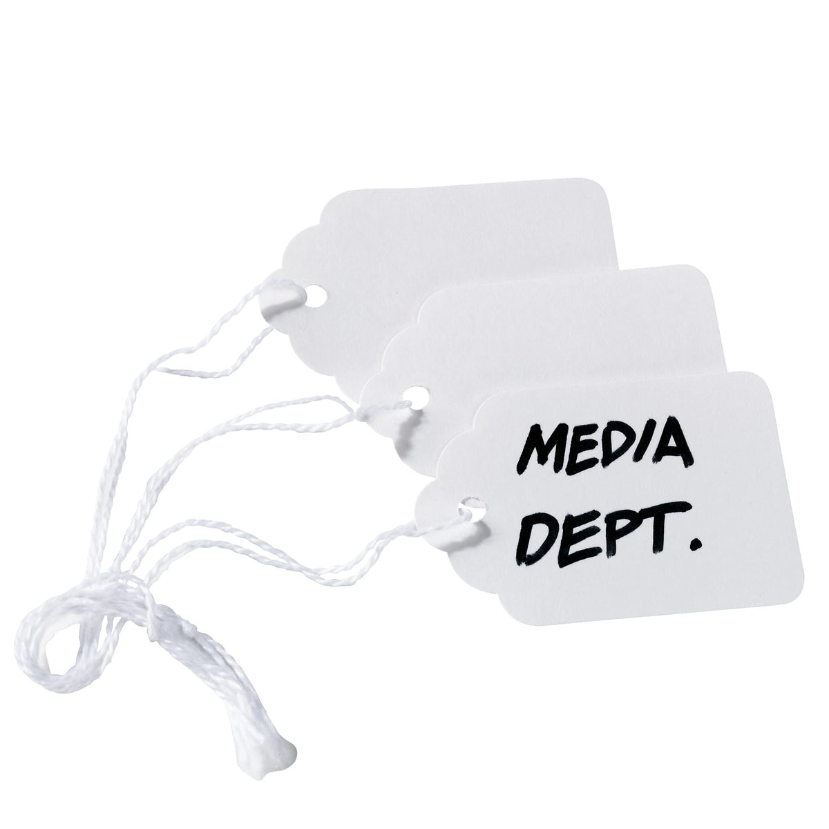 Avery® Strung Marking Tags with String Attached, Gift Tags with String Attached, 1.75 x 1.09 in, Pack of 100 (6732)