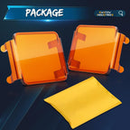 Buy now 2PCS Pod Light Covers Amber 3 Inch LED Light Bar Cover Amber LED Pods 3x3 Square Work Lights Cube Covers Ditch Pods PC Lens Cover at indiglob india