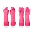 Buy now Mamison 2 Pairs Reusable Waterproof Household Dishwashing Cleaning Rubber Gloves, Non-Slip Kitchen Glove (Pink, Medium (Pack of 2)) Medium (Pack of 2) Pink at indiglob india