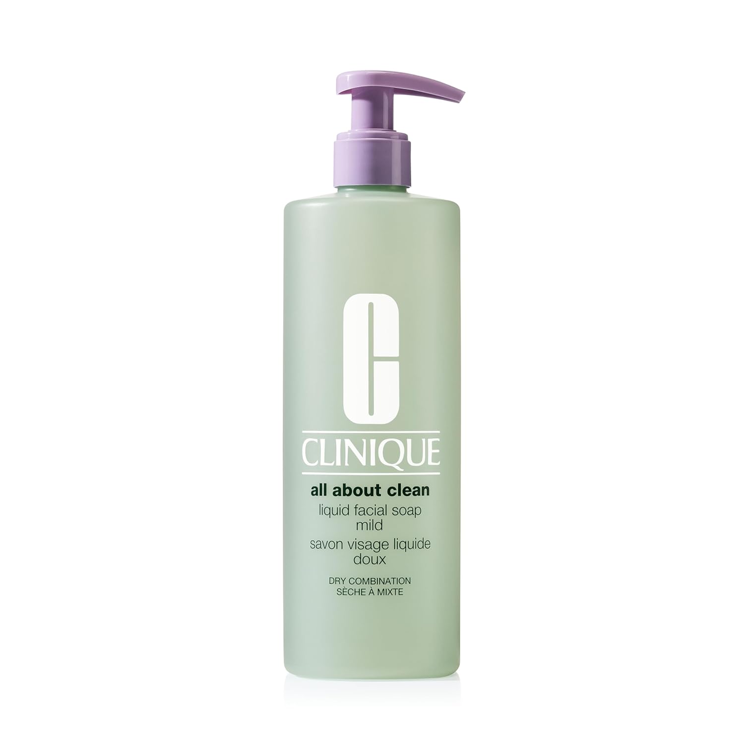 Buy now Clinique 3-Step All About Clean Liquid Gentle Facial Cleanser Soap For Dry Combination Skin | Type 2 13.5 Fl Oz - Jumbo Size at indiglob india