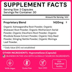 Ayurvedic Hormone Balance for Women | Cortisol Reducer | Mood, Energy, Stress, & Sleep Support | Estrogen | Perimenopause | Ashwagandha, Rhodiola, & Holy Basil | Made in USA | 60 Ct. - OSH Wellness