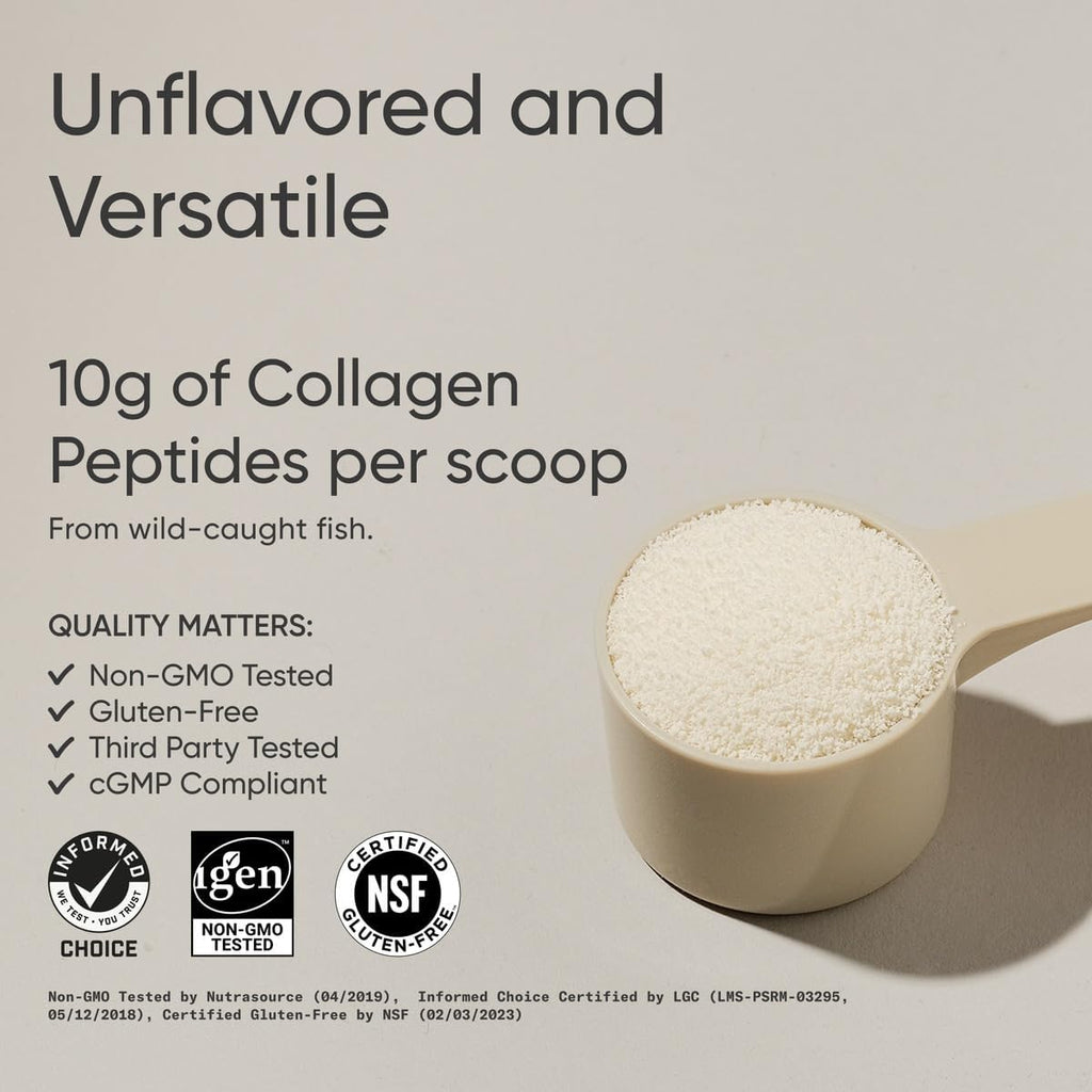 Buy now Sports Research Marine Collagen Peptides Powder - Sourced from Wild-Caught Fish, Pescatarian Friendly, Keto Certified & Non-GMO Verified - Easy to Mix in Water or Juice! (34 Servings) at indiglob india