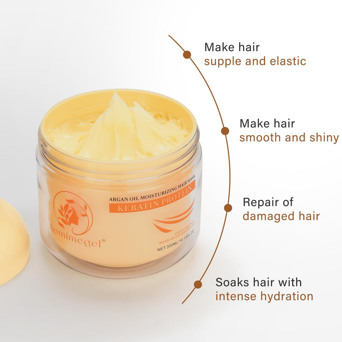 Collagen Repair Hair Mask & Argan Oil Set, 10.15 fl oz + 2 fl oz