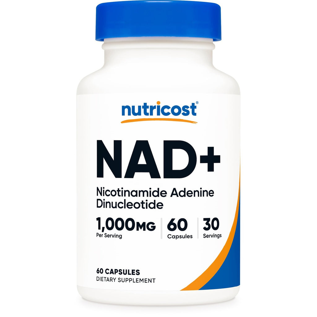 Nutricost NAD+ Supplement 1,000mg per Serving, 120 Capsules, 60 Servings | Nicotinamide Adenine Dinucleotide, Gluten-Free, Vegan