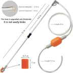 AREPK Compact Aquarium Siphon Vacuum and Water Changer Kit with Cleaning Brush. Perfect for Simultaneous Water Changing and Cleaning in Small Fish Tanks. Gravel and Sand Cleaning.