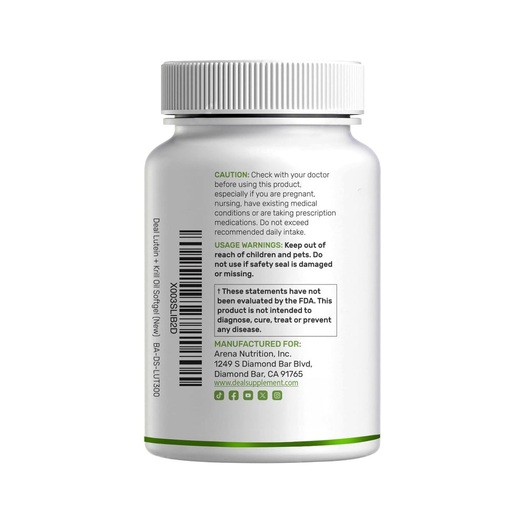 Lutein and Zeaxanthin Supplements, 40mg Per Serving, 300 Softgels – Plus Astaxanthin, Omega-3s, & Phospholipids – Non-GMO