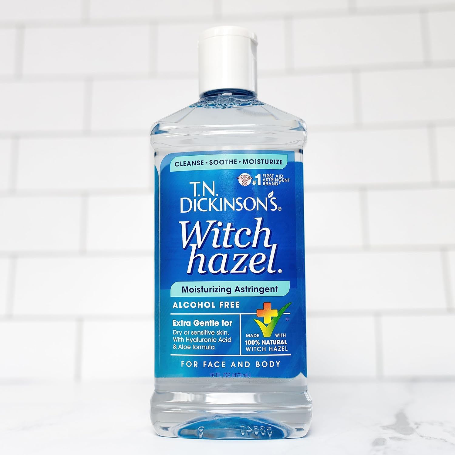 T.N. Dickinson's Witch Hazel Moisturizing Astringent | Alcohol Free | 16 Oz | 100% Natural Witch Hazel Calms, Nourishes & Hydrates Skin; for Face & Body