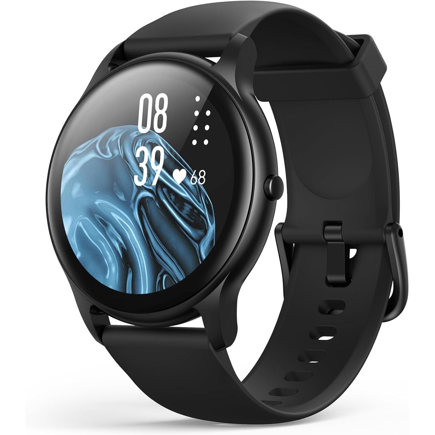 Buy now AGPTEK Smart Watch for Women, 5ATM Waterproof Smartwatch for Android and iOS Phones, Fitness Tracker Watch with 100+ Sports Modes, Heart Rate Monitor Pedometer Sleep Monitor, Pink Black at indiglob india