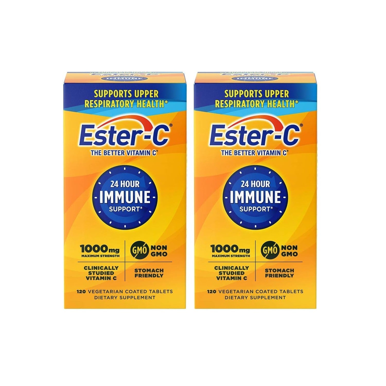Ester-C Vitamin C 1000 mg Coated Tablets, 120 Count