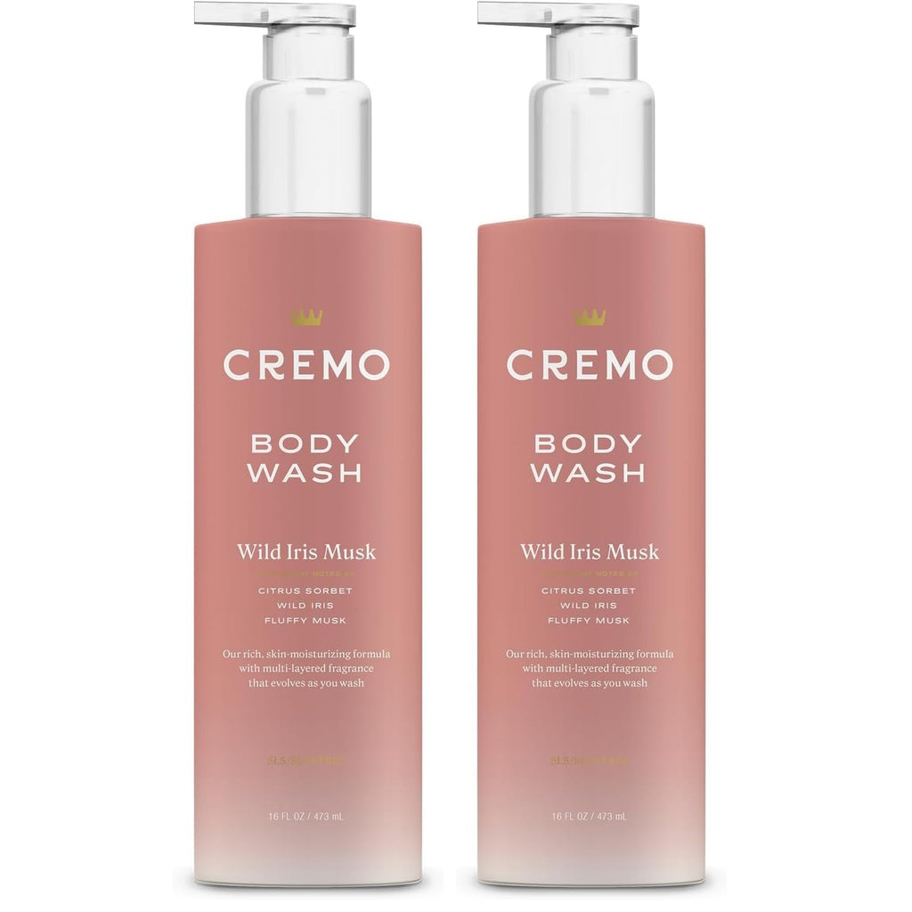 Cremo Pear Blossom Skin Moisturizing Body Wash for Women, Notes of Delicate Petals of Pear Blossoms, 16 Fl Oz