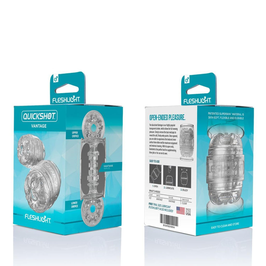 Fleshlight Quickshot Vantage | Couples Sex Toy | Works for Solo use