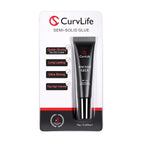 CurvLife Semi Solid Nail Glue, 15g Strong Nail Glue for Press On Nails | No UV Lamp Needed, Air-Dry Nail Glue Gel Has Gap-Filling Texture for Nail Tips and Press-Ons with Quick, Long-Lasting Hold