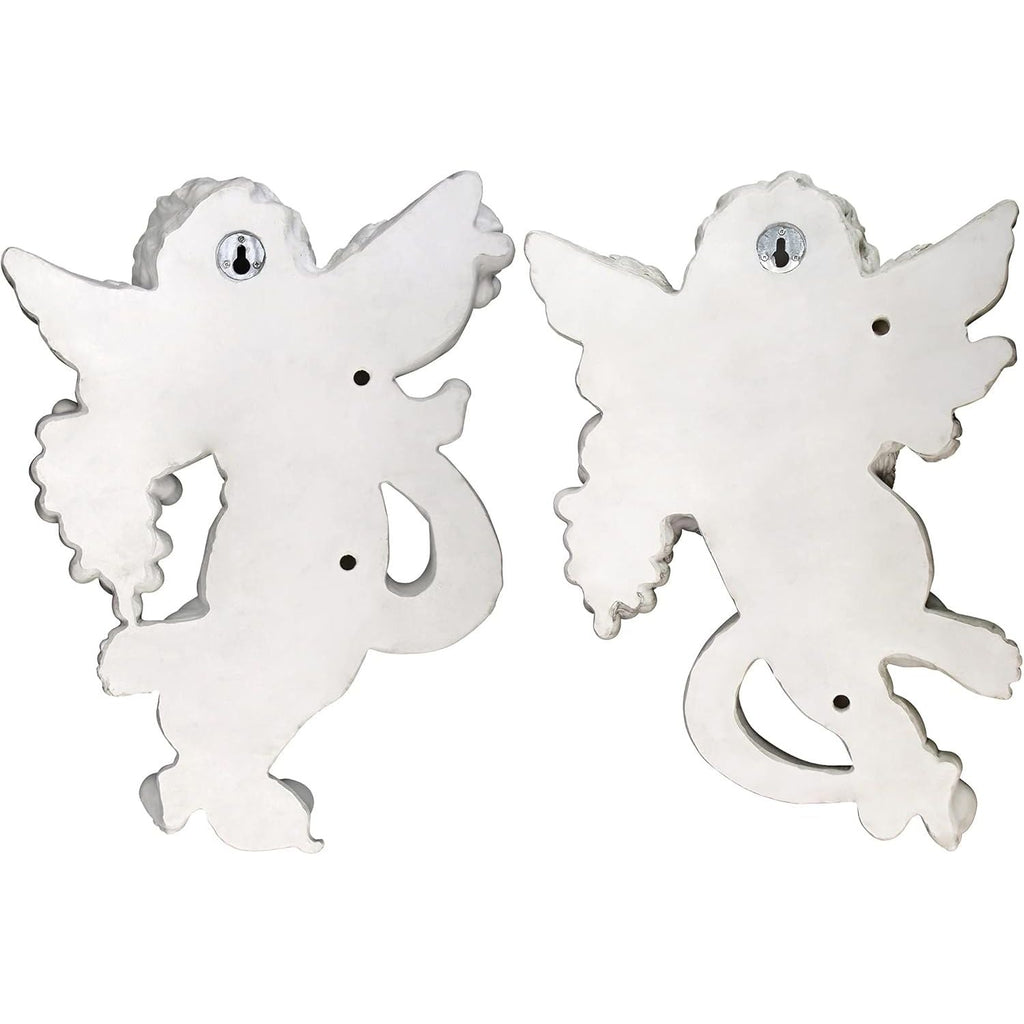 Buy now Design Toscano Cherub Harvest Wall Sculptures, Set of 2, Full Color, 10.50" x 4.50" at indiglob india