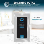 WeAQUA Water Hardness Test Kit - DoubleCheck 50 Strips - Hard Water Testing Kit – Tests Calcium & Magnesium (0–425 PPM) – for Tap, Well, Drinking, Pool, Spa & Dishwasher